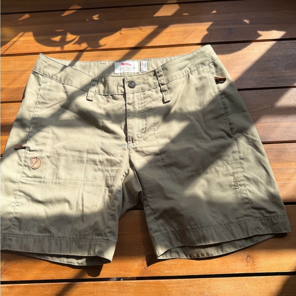 Fjallraven Women's Olive Green Athletic Shorts